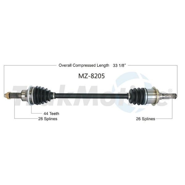 Surtrack Axle Cv Axle Shaft, Mz-8205 MZ-8205 - main